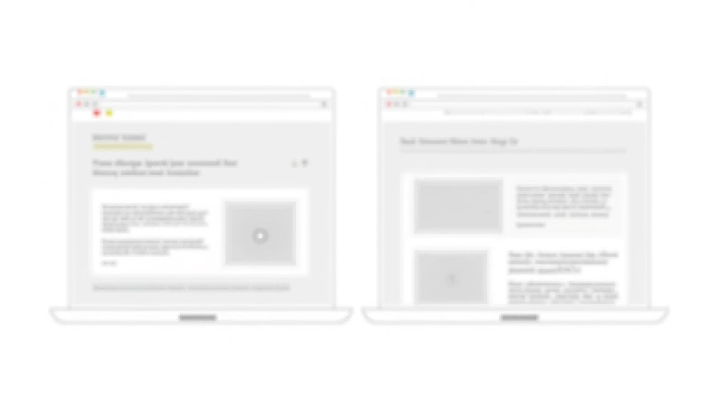 Side-by-side comparison of cluttered versus spacious web layouts showing the difference whitespace makes